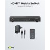 SWITCH HDMI 4 ENTRADAS 2 SALIDAS+MA 4K30