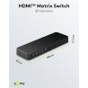 SWITCH HDMI 4 ENTRADAS 2 SALIDAS+MANDO4K
