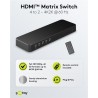SWITCH HDMI 4 ENTRADAS 2 SALIDAS+MANDO4K