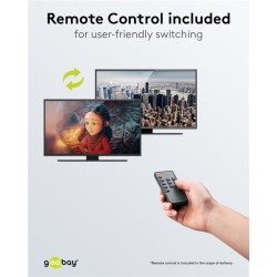 SWITCH HDMI 4 ENTRADAS 2 SALIDAS+MANDO4K