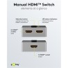 SWITCH HDMI 2 ENTRADAS 1 SALIDA "BOTON"