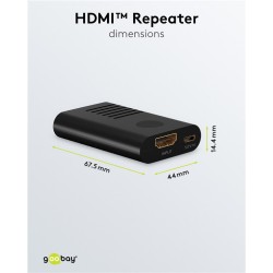 AMPLIFICADOR HDMI H-H 4K@60Hz hasta 20M