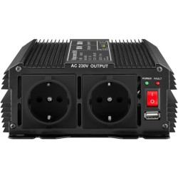 INVERSOR DE CORRIENTE 12V 1500W 230V