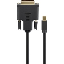 CABLE MINIDP M-DVI M 3M NEGRO 4K Ver.1.2