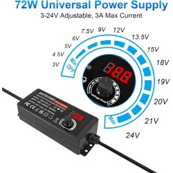 ALIMENTADOR UNIVERSAL 3-24V 5A 120W