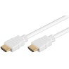 CABLE HDMI M-M 4K 1M ETHERNET V2.0 BLANC