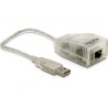 ADAPT USB 2.0-RJ45H 10/100 ETHERNET 10cm