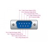 CABLE USB M-DB9 SERIE RS232 M 0,8M FTDI