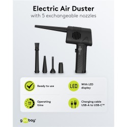 SOPLADOR AIRE PLUMERO MANO 47W LIMPIEZA