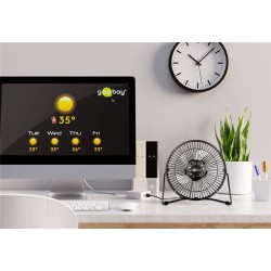 VENTILADOR 8" 22cm DE MESA USB NEGRO
