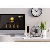 VENTILADOR 8" 22cm DE MESA USB NEGRO