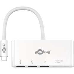 ADAPTADOR USB C M-3xUSB 3.0+LECTOR TARJE