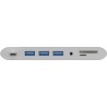 ADAPTADOR USB C M-VGA+HDMI+RJ45+3XUSB+1C