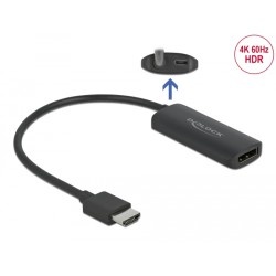ADAPTADOR HDMI M-DISPLAYPORT H 15cm 4K60