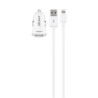 ALIMENTADOR MECHERO USB 2,1A+LIGHTNING