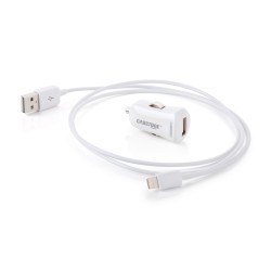 ALIMENTADOR MECHERO USB 2,1A+LIGHTNING