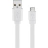 CABLE USB 2.0 M a MICRO USB 1M PLANO BLA
