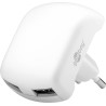 ALIMENTADOR 220V 2xUSB 2,1A BLANCO