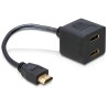 CABLE DUPLICADOR HDMI 1/Mx2/H NIKEL 20cm