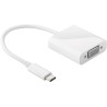 ADAPTADOR USB C M- VGA H BLANCO 15cm