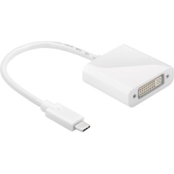 ADAPTADOR USB C M - DVI H BLANCO 15cm