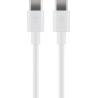 CABLE USB C M-M 1M BLANCO 3A 15W