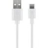 CABLE USB 2.0 TIPO A M-USB C M 0,5M BLAN