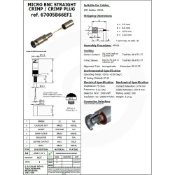 CONECTOR MICRO BNC MACHO CRIMP 12G 1855A