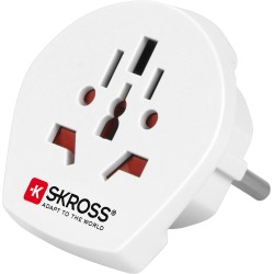 ADAPTADOR UK-USA-SUIZA a EUROPA SKROSS