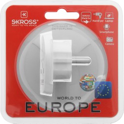 ADAPTADOR UK-USA-SUIZA a EUROPA SKROSS