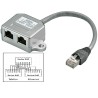 DUPLICADOR DE RED 1 RJ45 M-2XRJ45H 15cm