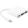 ADAPTADOR USB C M-HDMI H+3USB3.0+USB C