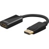 ADAPTADOR DISPLAYPORT M-HDMI H 10cm 4K30