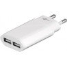 ALIMENTADOR 220V 2xUSB 2,4A BLANCO