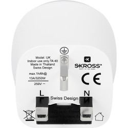 ADAPTADOR DE EUROPA A UK CON TT SKROSS