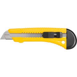 CUTER PLASTICO AMARILLO CUTTER 155x30mm