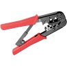 HERRAMIENTA CRIMPAR RJ11-RJ12-RJ45 ROJA