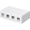 CAJA CONCENTRACION 4xRJ45 KEYSTONE VACIA