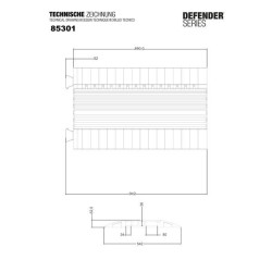 DEFENDER MIDI-CABLE PROTECTOR 4 CANALES
