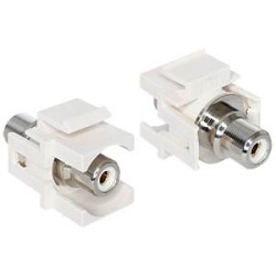 ADAPTADOR RCA KEYSTONE H-H BLANCO