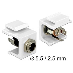ADAPTADOR JACK ALIMENT. 5,5x2,5 KEYSTONE