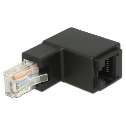 ADAPTADOR RJ45 M RJ45 H UTP CAT6 CODO 90