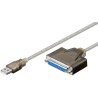 CABLE USB M-DB25 H PARALELO RS232 1,5M