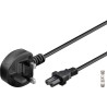 CABLE ALIMENTACION UK-FORMA 8 1,8M NEGRO