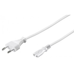 CABLE ALIMENTACION RED-FORMA 8 5M BLANCO