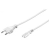 CABLE ALIMENTACION RED-FORMA 8 5M BLANCO