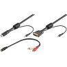 CABLE HDMI M-DVI-D 18+1 M 2MTS + AUDIO