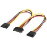 CABLE ALIMENTACION DOBLE SATA 20cm