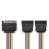 CABLE ALIMENTACION DOBLE SATA 20cm