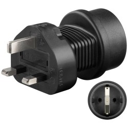 ADAPTADOR DE EUROPA A UK NEGRO CON TT